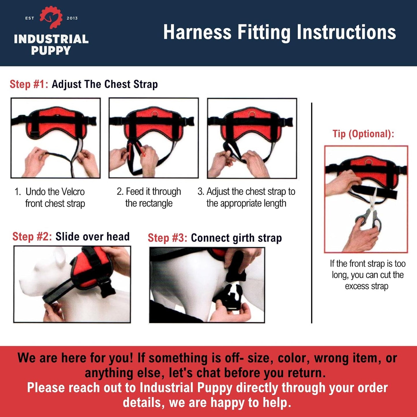 Professional Service Dog Vest and Leash Set with Adjustable Hook and Loop Straps - Available in Sizes XXS to XXL - Features Reflective Patch and Breathable Mesh Design