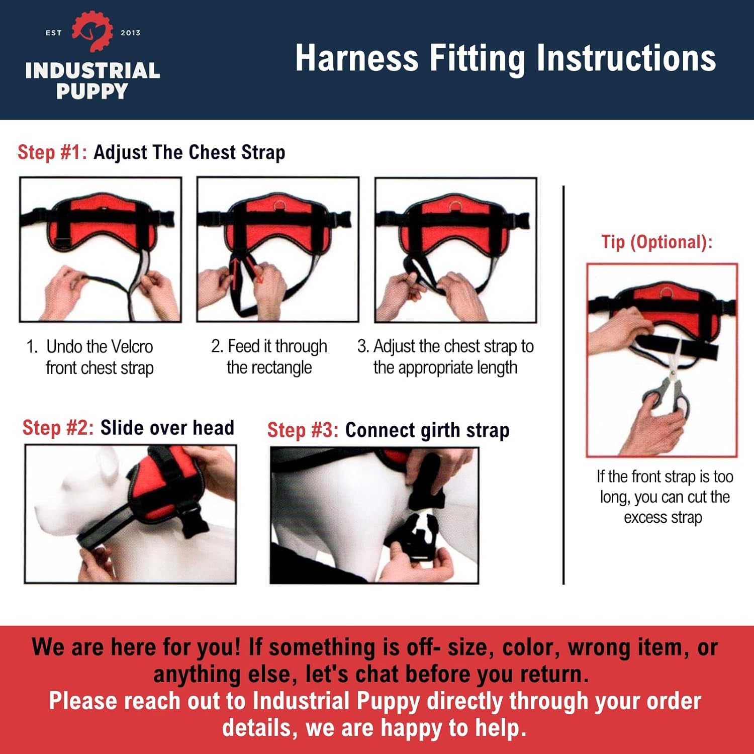 Professional Service Dog Vest and Leash Set with Adjustable Hook and Loop Straps - Available in Sizes XXS to XXL - Features Reflective Patch and Breathable Mesh Design